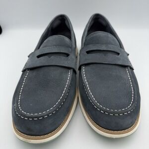 COLE HAAN 4 Zerogrand‎ Loafer Men's Size US 10.5M Suede Blue/White C34106